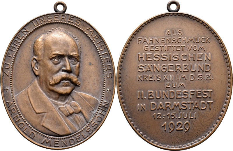 Medaillen Deutschland - Personen: Judaica/Jüdische Persönlichkeiten: Arnold Mend...
