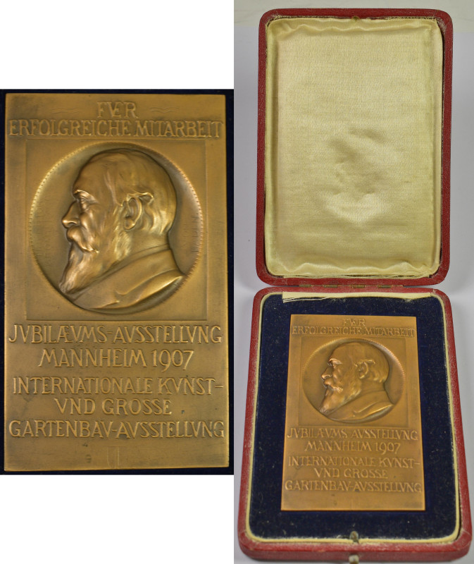 Medaillen Deutschland - Geographisch: Baden, Friedrich I. 1856-1907: Einseitige ...