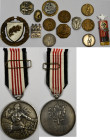 Medaillen Deutschland - Geographisch: Saargebiet 1935: Lot diverse Medaillen, PINs und Orden mit Thema Rückgliederung des Saarlandes. Zusammen 15 Stüc...
