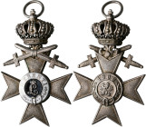 Orden & Ehrenzeichen: Bayern: Militärverdienstkreuz 2. Klasse mit Krone und Schwertern (MERENTI 1866), Gewicht 22,83 g. OEK 428.
 [differenzbesteuert...