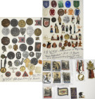 Orden & Ehrenzeichen: Drittes Reich, WHW: Über 80 diverse Artikel überwiegend Winterhilfswerk Anstecker und Figuren, darunter auch Bild-Dokumente (Min...