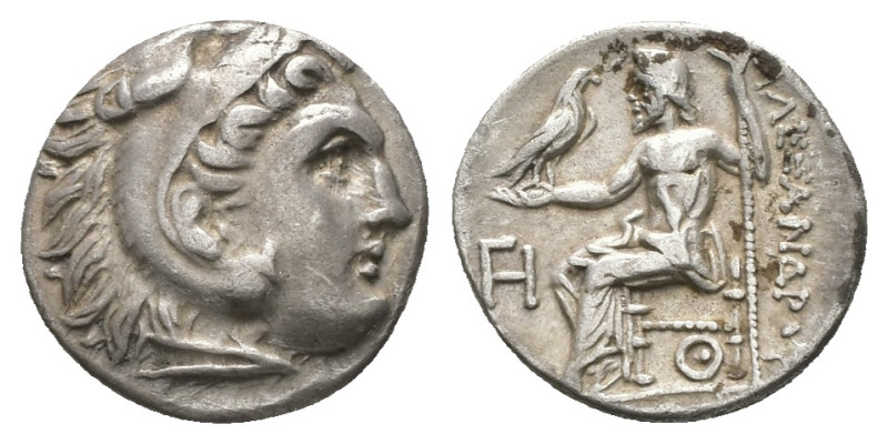 Kings of Macedon. Antigonos I Monophthalmos. AR Drachm, 4.21 g. 17.70 mm. 320-30...
