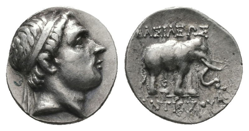 Seleukid Kingdom. Antiochos III 'the Great'. AR Drachm, 4.09 g 17.01 mm. 222-187...