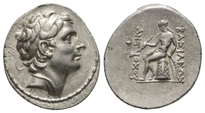 Seleukid Kingdom, Antiochos III 'the Great'. AR Tetradrachm, 17.11 g 30.40 mm. 2...