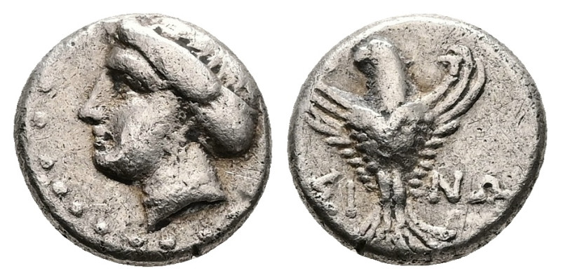 Paphlagonia, Sinope. AR Hemidrachm, 3.00 g 14.00 mm. 4th-3rd century BC.
Obv: Fe...