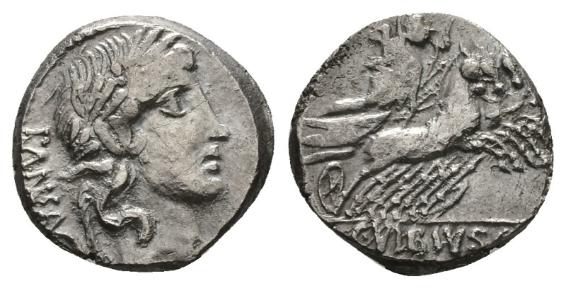 C. Vibius C.f. Pansa, 90 BC. AR, Denarius. 4.00 g. 17.85 mm. Rome.
Obv: PANSA. L...