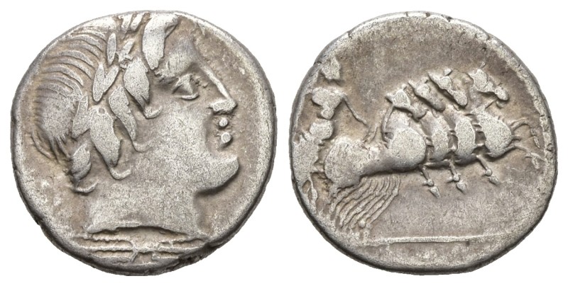 Gargilius, Ogulnius, and Vergilius. 86 BC. AR, Denarius. 3.68 g. 17.29 mm.
Obv:...
