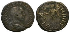 Thrace, Bizya. Philip I, AD 244-249. AE. 11.80 g. 30.24 mm.
Obv: ΑΥΤ Κ Μ ΙΟΥΛ ΦΙΛΙΠΠΟϹ ΑΥΓ. Laureate, draped and cuirassed bust of Philip I, right.
...