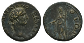 Thrace, Perinthus. Trajan. AD 98-117. AE. 10.00 g. 24.55 mm.
Obv: ΑΥ ΚΑΙ ΝΕ ΤΡΑΙΑΝΟΣ ΣΕΒΑ Γ Ε. Laureate head of Trajan, right.
Rev: ΠΕΡΙΝΘΙΩΝ. Demet...