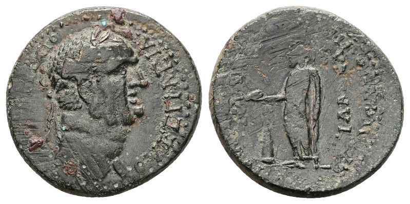 Lydia, Philadelphia. Vespasian, AD 69-79. AE. 8.01 g. 23.64 mm. Herodes; Polemai...