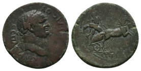 Lydia, Sardis. Vespasian, AD 69-79. AE. 8.26 g. 26.95 mm. Titus Flavius Eisigonos, strategos.
Obv: [ΑΥΤΟΚ] ΚΑΙϹ ΟΥƐϹΠΑϹΙΑΝΩ. Laureate head of Vespasia...