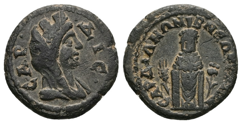Lydia, Sardis. Pseudo-autonomous, AD 218-222. AE. 4.51 g. 21.00 mm.
Obv: CAΡΔIC....