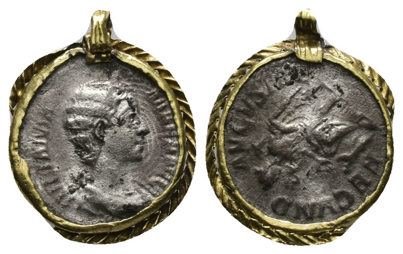 Ancient Roman Gold Necklace.
Julia Mamaea, AD 222-235.
Obv: IVLIA MAMAEA AVG. ...