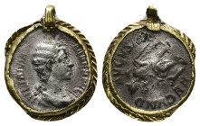 Ancient Roman Gold Necklace.
Julia Mamaea, AD 222-235.
Obv: IVLIA MAMAEA AVG. Bust of Julia Mamaea, diademed, draped, right.
Rev: FECVND AVGVSTAE. ...