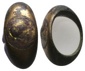 Greco-Roman bronze finger-ring (AD 1st–3rd centuries)
Bronze finger-ring; round bezel with a male bust to right.
Weight: 10.57 g.
Diameter: 17.43 m...