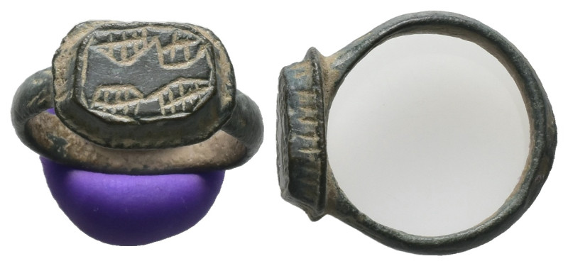 AE Byzantine finger-ring (c. AD 6th–8th centuries)
Bronze Byzantine finger-ring...