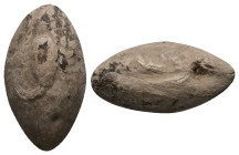PB Greek sling bullet. Thrace. (c. 4th–1st centuries BC)
Sling bullet is with an image of a scorpion on one side and with an inscription ΚΑΛΑ (Κάλα, ...