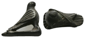 AR Roman silver eagle pendant (AD 1st–2nd centuries).
A silver pendant of a perching eagle on a rectangular base.
The eagle was adopted as the princ...