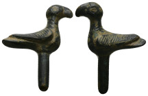 AE Roman eagle finial (AD 1st–2nd centuries)
A bronze eagle finial.
Weight: 15.02 g.
Diameter: 39.33 mm.