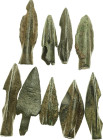9 Roman Bronze Arrowhead