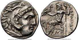 MACEDONIAN KINGDOM. Alexander III the Great (336-323 BC). AR drachm (17mm, 12h). NGC Choice AU. Posthumous issue of Lampsacus, ca. 310-301 BC. Head of...