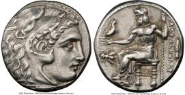 MACEDONIAN KINGDOM. Alexander III the Great (336-323 BC). AR drachm (16mm, 4.27 gm, 12h). NGC Choice XF 5/5 - 4/5. Early posthumous issue of Magnesia ...