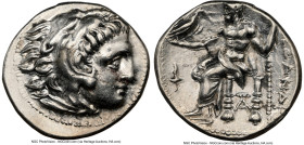 MACEDONIAN KINGDOM. Alexander III the Great (336-323 BC). AR drachm (17mm, 4.24 gm, 12h). NGC Choice XF 4/5 - 3/5. Late lifetime-early posthumous issu...