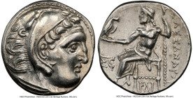 MACEDONIAN KINGDOM. Alexander III the Great (336-323 BC). AR drachm (18mm, 4.37gm, 11h). NGC XF 5/5 - 4/5. Posthumous issue of Colophon, ca. 319-310 B...