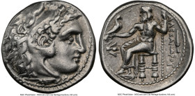 MACEDONIAN KINGDOM. Alexander III the Great (336-323 BC). AR drachm (18mm, 4.28 gm, 12h). NGC XF 5/5 - 4/5. Early posthumous issue of Magnesia ad Maea...