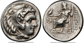 MACEDONIAN KINGDOM. Alexander III the Great (336-323 BC). AR drachm (17mm, 11h). NGC Choice VF. Lifetime issue of Sardes, ca. 334-323 BC. Head of Hera...