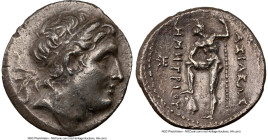 MACEDONIAN KINGDOM. Demetrius I Poliorcetes (306-283 BC). AR tetradrachm (29mm, 16.01 gm, 2h). NGC Choice XF 5/5 - 2/5, smoothing. Pella, 289-288 BC. ...