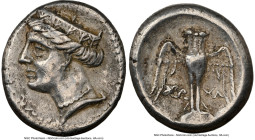 PONTUS. Amisus (as Peiraieus). Late 5th-4th centuries BC. AR siglos (18mm, 1h). NGC Choice VF, scratches. Persic standard, ca. 370-300 BC, Socha-, mag...