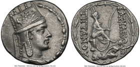 ARMENIAN KINGDOM. Tigranes II the Great (95-56 BC). AR tetradrachm (28mm, 15.69 gm, 11h). NGC XF 5/5 - 3/5, marks. Tigranocerta, ca. 80-68 BC. Diademe...