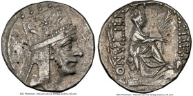 ARMENIAN KINGDOM. Tigranes II the Great (95-56 BC). AR tetradrachm (26mm, 15.70 gm, 1h). NGC XF 4/5 - 4/5. Tigranocerta, ca. 80-68 BC. Diademed and dr...
