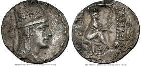 ARMENIAN KINGDOM. Tigranes II the Great (95-56 BC). AR tetradrachm (29mm, 15.92 gm, 11h). NGC Choice XF 4/5 - 3/5, flan flaws. Tigranocerta, ca. 80-68...