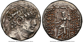 SELEUCID KINGDOM. Philip I Philadelphus (ca. 95/4-76/5 BC). AR tetradrachm (25mm, 12h). NGC Choice XF, light marks. Antioch on the Orontes, after 88/7...