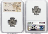 Julia Domna (AD 193-217). AR denarius (19mm, 3.14 gm, 7h). NGC MS 5/5 - 4/5. Rome, ca. AD 211-217. IVLIA PIA FELIX AVG, draped bust of Julia Domna rig...