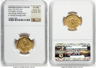 Leo I the Great, Eastern Roman Empire (AD 457-474). AV solidus (22mm, 4.47 gm, 5h). NGC Choice AU 5/5 - 4/5. Constantinople, 1st officina, ca. AD 462-...