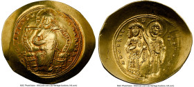 Constantine X Ducas (AD 1059-1067). AV histamenon nomisma (27mm, 4.35 gm, 7h). NGC Choice XF 5/5 - 4/5. Constantinople. +IhS XIS RЄX RЄϚNANTIhM, Chris...