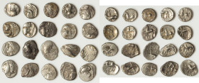 ANCIENT LOTS. Celtic. Gaul. Ca. mid 1st century BC. Lot of twenty (20) AR quinarii. Fine-VF. Includes: Twenty AR quinarii, various types. Total of twe...