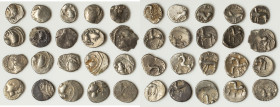 ANCIENT LOTS. Celtic. Gaul. Ca. mid 1st century BC. Lot of twenty (20) AR quinarii. Good-Choice Fine. Includes: Twenty AR quinarii, various types. Tot...