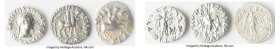ANCIENT LOTS. Oriental. Indo-Greek Kingdom. Bactria. Lot of three (3) AR drachms. Fine-Choice Fine, various surface issues. Includes: Three AR drachms...