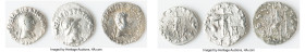 ANCIENT LOTS. Oriental. Indo-Greek Kingdom. Bactria. Lot of three (3) AR drachms. Fine-Choice Fine, various surface issues. Includes: Three AR drachms...