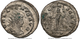 ANCIENT LOTS. Roman Imperial. Gallienus (AD 253-268). Lot of two (2) BI antoniniani. NGC MS, Silvering. Includes: Two BI antoniniani of Gallienus, dif...