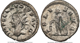 ANCIENT LOTS. Roman Imperial. Claudius II (AD 268-270). Lot of two (2) BI antoniniani. NGC MS, Silvering. Includes: Two BI antoniniani of Claudius II,...