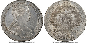 Maria Theresa Pair of Certified Talers NGC, 1) Taler 1780-Dated (1792-1796) - AU Details (Cleaned), Gunzburg mint, Hafner-82 2) Taler 1780 (1796) TS-I...