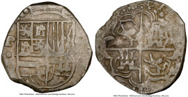 Philip III Cob 4 Reales 1621 VF35 NGC, Potosi mint, KM9, Cal-780. Castles and Lions transposed. 13.47gm. A classic variety attributed by Calico to 162...