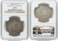 Lombardy-Venetia. Provisional government 5 Lire 1848-M AU58 NGC, Milan mint, KM-C22.1. Short Stems variety. HID09801242017 © 2023 Heritage Auctions | ...