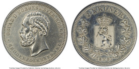 Oscar II 2 Kroner 1897 AU Details (Cleaned) PCGS, Kongsberg mint, KM359, ABH-25. HID09801242017 © 2023 Heritage Auctions | All Rights Reserved