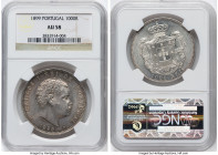 Carlos I 1000 Reis 1899 AU58 NGC, Lisbon mint, KM540. One year type. HID09801242017 © 2023 Heritage Auctions | All Rights Reserved